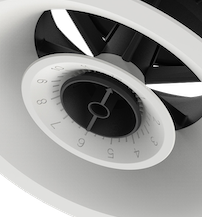 Pradovent trim instelbaar design ventiel