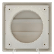 Kunststof overdrukrooster vierkant met aansluiting Ø100mm - WIT (150 x150mm)thumbnail