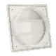 Kunststof overdrukrooster vierkant met aansluiting Ø150 & Ø160mm - WITthumbnail