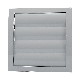 Kunststof overdrukrooster met vliegengaas, aansluiting 125mm - GRIJS thumbnail