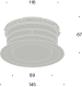 Pradovent - trim - Ø 125mm design ventiel (afvoer) - Zwartthumbnail Pradovent - trim - Ø 125mm design ventiel (afvoer) - Zwartthumbnail