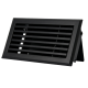 Wandrooster met volumeregelaar - 200 x 100mm - staal - Zwart RAL 9005thumbnail Wandrooster met volumeregelaar - 200 x 100mm - staal - Zwart RAL 9005thumbnail