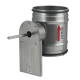 Regelklep Ø 150mm met motorstoel voor montage servomotor - luchtdicht - met afdichtingsrubberthumbnail