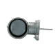 Regelklep Ø 150mm met motorstoel voor montage servomotor - luchtdicht - met afdichtingsrubberthumbnail