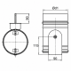 Regelklep Ø 355mm met motorstoel voor montage servomotor - luchtdicht - met afdichtingsrubberthumbnail Regelklep Ø 355mm met motorstoel voor montage servomotor - luchtdicht - met afdichtingsrubberthumbnail