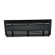 Vloerrooster met volumeregelaar - 305x102mm - poederstructuur - staal - zwart - RAL9005 thumbnail