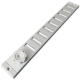 Aluminium afsluitbaar schuifrooster opbouw 370 x 30mm - Geanodiseerdthumbnail