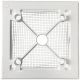 Design ventilatierooster vierkant (afvoer & toevoer) Ø125mm - vlak GLAS - mat grijsthumbnail