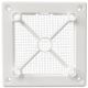 Design ventilatierooster vierkant (afvoer & toevoer) Ø125mm - kunststof - witthumbnail