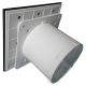 Pro-Design badkamer/toilet ventilator - MET TIMER (KW100T) - Ø100mm - vlak GLAS - glans zwartthumbnail
