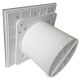 Pro-Design badkamer/toilet ventilator - STANDAARD (KW125) - Ø125mm - vlak GLAS - mat witthumbnail