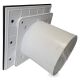 Pro-Design badkamer/toilet ventilator - STANDAARD (KW125) - Ø125mm - vlak GLAS - mat zwartthumbnail