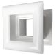 Vierkante deurroosters 29 x 29mm - kunststof wit - set van 4 stuksthumbnail