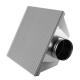 "EasyPlenum" voor LUCHTAFVOER - aansluiting 125mm - met geperforeerd roosterthumbnail
