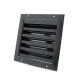 Buitenmuurrooster aluminium (LxH) 200x200mm - Zwart thumbnail