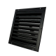 Buitenmuurrooster aluminium (LxH) 300x300mm - Zwart thumbnail