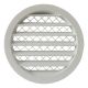 Rond buitenluchtrooster aluminium Ø 160mm - WIT- met grofmazig gaas - hoge doorlaatthumbnail