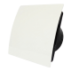 Whisper Pro-Design badkamerventilator - Ø125mm - aan/uit - gebogen kunststof - wit - zwarte ventilatorthumbnail