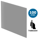 Pro-Design badkamer/toilet ventilator - TREKKOORD (KW100W) - Ø100mm - vlak GLAS - mat grijsthumbnail