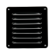 Aluminium schoepenrooster opbouw 195 x 195mm - Zwart (1-2020Z)thumbnail
