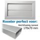 Overdrukrooster opbouw (BxH) 255 x 155mm - aluminium naturel geanodiseerdthumbnail