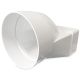 Kunststof verloop 120 x 60mm naar Ø 100mm - asymmetrischthumbnail Kunststof verloop 120 x 60mm naar Ø 100mm - asymmetrischthumbnail