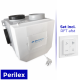 Itho woonhuisventilator met vochtsensor CVE-S ECO RFT SP - perilex - inclusief RFT AUTO afstandsbedieningthumbnail