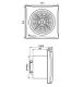 Badkamer/toilet ventilator Soler & Palau Silent (300CZ) - Ø 150mm - STANDAARDthumbnail