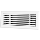 Wandrooster met volumeregelaar t.b.v. 170 x 70mm - staal - WIT RAL9003thumbnail