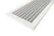 Wandrooster VTA-8110D (INBOUW) staal - 600x150mm – met dubbele instelbare schoepenthumbnail