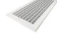 Wandrooster VTA-8110D (INBOUW) staal - 400x150mm – met dubbele instelbare schoepenthumbnail