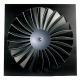 Wervelrooster voor inleg systeemplafond 595 x 595mm - rond Ø 530mm - luchtafvoer en toevoer - staal - RAL9005thumbnail