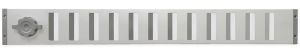 Aluminium afsluitbaar schuifrooster opbouw 750 x 90mm - ALU