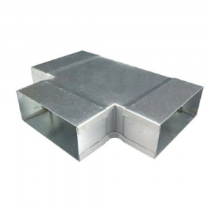 Rechthoekig (instort) T-stuk kort 90º - 200mm x 40mm