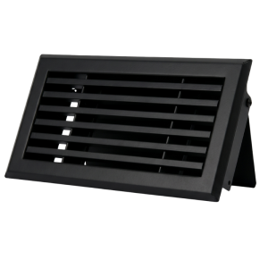 Wandrooster met volumeregelaar - 200 x 100mm - staal - Zwart RAL 9005 Wandrooster met volumeregelaar - 200 x 100mm - staal - Zwart RAL 9005