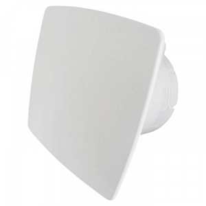 Whisper pro-design badkamer ventilator - Ø100mm - met nalooptimer en vochtsensor - bold line - kunststof - wit