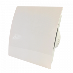Whisper Pro-Design badkamerventilator - Ø100mm - aan/uit - gebogen kunststof - wit Whisper Pro-Design badkamerventilator - Ø100mm - aan/uit - gebogen kunststof - wit