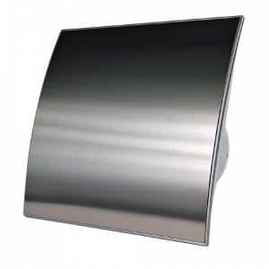 Whisper Pro-Design badkamerventilator - Ø100mm - met nalooptimer - rvs gebogen Whisper Pro-Design badkamerventilator - Ø100mm - met nalooptimer - rvs gebogen