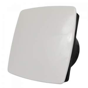 Whisper Pro-Design badkamerventilator - Ø125mm - met nalooptimer - WIT *Bold-Line* - zwarte ventilator Whisper Pro-Design badkamerventilator - Ø125mm - met nalooptimer - WIT *Bold-Line* - zwarte ventilator