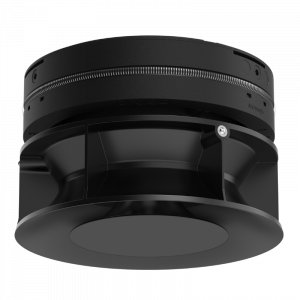 Pradovent -trimless- installeerbaar ventiel (toevoer & afvoer) - Ø 125mm - Zwart