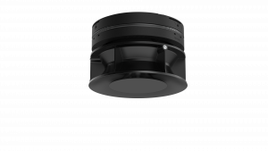 Pradovent -trimless- installeerbaar ventiel (toevoer & afvoer) - Ø 125mm - Zwart