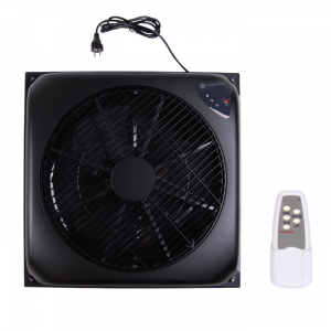 Ceilingflow plafondventilator - 130m3/h - zwart - met afstandsbediening