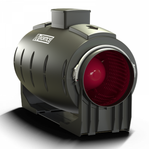 Vortice buisventilator LINEO 200T 'QUIET' - aansluiting 200mm - 3 standen MET NALOOPTIMER 