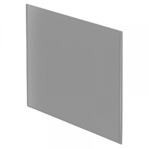 Whisper Design ventilatierooster vierkant (afvoer & toevoer) Ø100mm - vlak GLAS - mat grijs