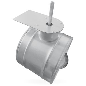 Regelklep Ø 315mm met motorstoel voor montage servomotor - luchtdicht Regelklep Ø 315mm met motorstoel voor montage servomotor - luchtdicht