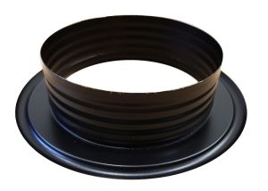 Afwerkrozet Ø125mm - zwart Afwerkrozet Ø125mm - zwart