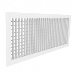 Wandrooster VTA-8110D (INBOUW) staal – met dubbele instelbare schoepen - VENTIMA MAATWERK