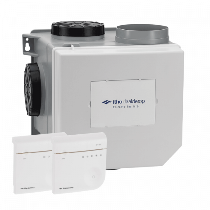 Itho Daalderop Optima2 CVE-S ECO HE - woonhuisventilator - 468 m3/h - eurostekker & extra perilex - ingebouwde vochtsensor + 2 RFT CO2 sensoren 230V Itho Daalderop Optima2 CVE-S ECO HE - woonhuisventilator - 468 m3/h - eurostekker & extra perilex - ingebouwde vochtsensor + 2 RFT CO2 sensoren 230V