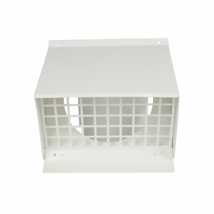 Gevelkap aluminium - hoge doorlaat (geschikt voor WTW) - voor buis 160 t/m 180mm - Wit Gevelkap aluminium - hoge doorlaat (geschikt voor WTW) - voor buis 160 t/m 180mm - Wit