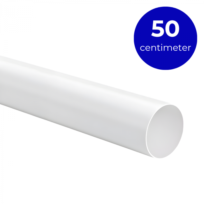 Kunststof ventilatiebuis rond Ø 100mm - Lengte 50cm